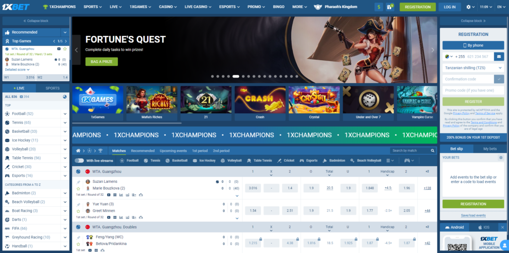1xBet online
