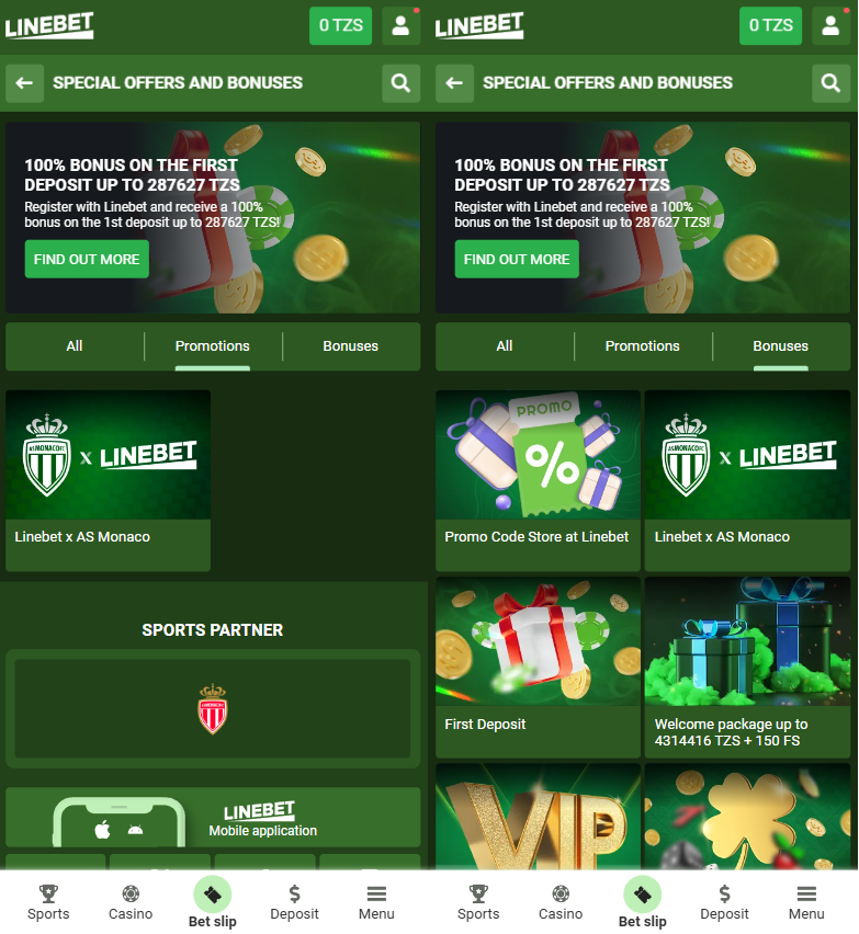LineBet bonuses and other special offers